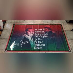 Marcus Garvey Inspirational Banner Flag ❤️🖤💚